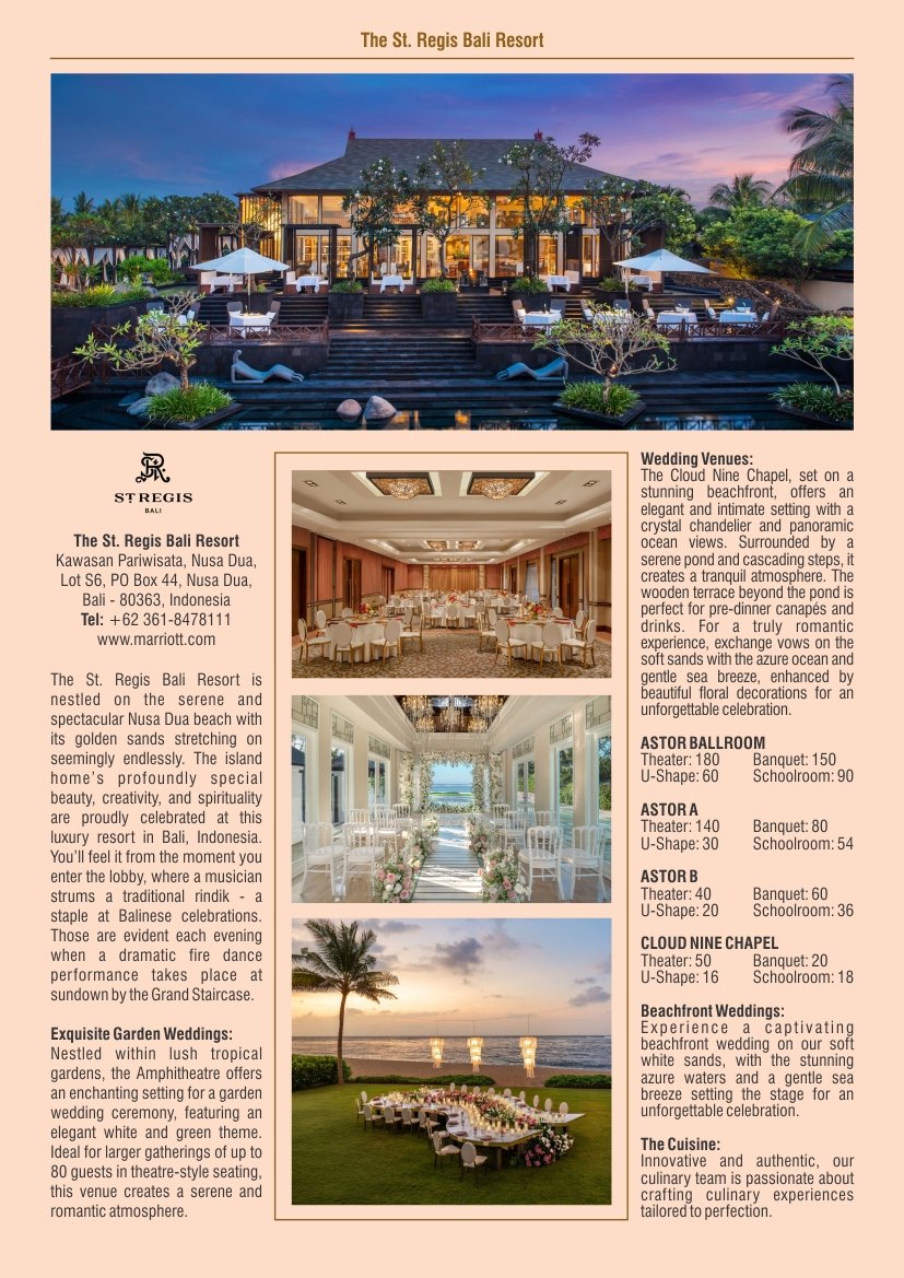 The St. Regis Bali Resort
